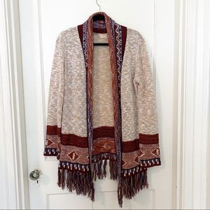 Boho Fringe Cardigan